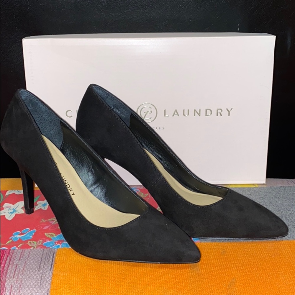 NIB CHINESE LAUNDRY RUTHY KID SUEDE POINT TOE HEEL